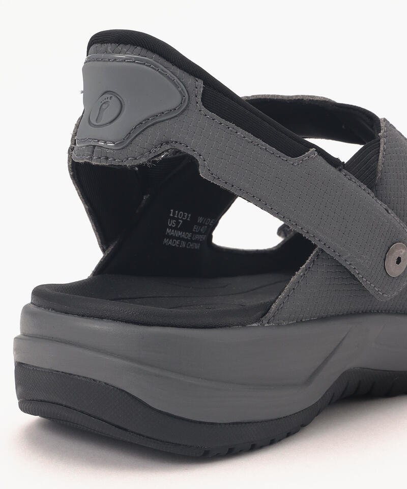 【オーソフィート】ネプチューン ワイド/グレー マイクロファイバー/サンダル メンズ[伝票入]詳細画像5