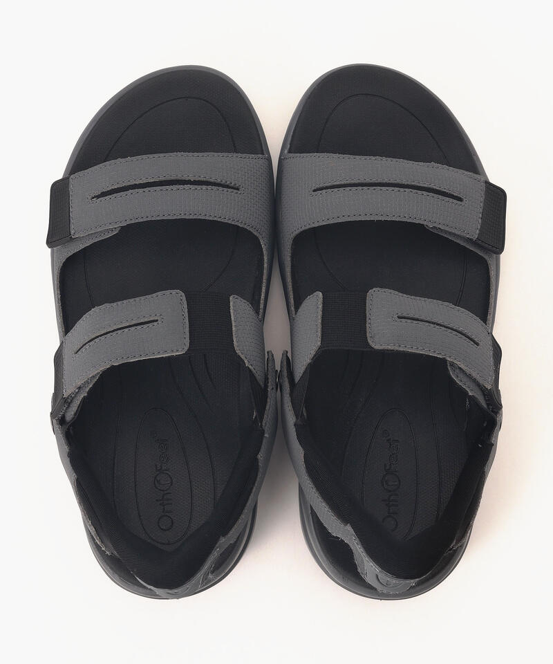 【オーソフィート】ネプチューン ワイド/グレー マイクロファイバー/サンダル メンズ[伝票入]詳細画像6