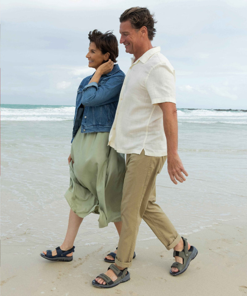 【オーソフィート】ネプチューン ミディアム/オリーブ マイクロファイバー/サンダル メンズ[伝票入]詳細画像11