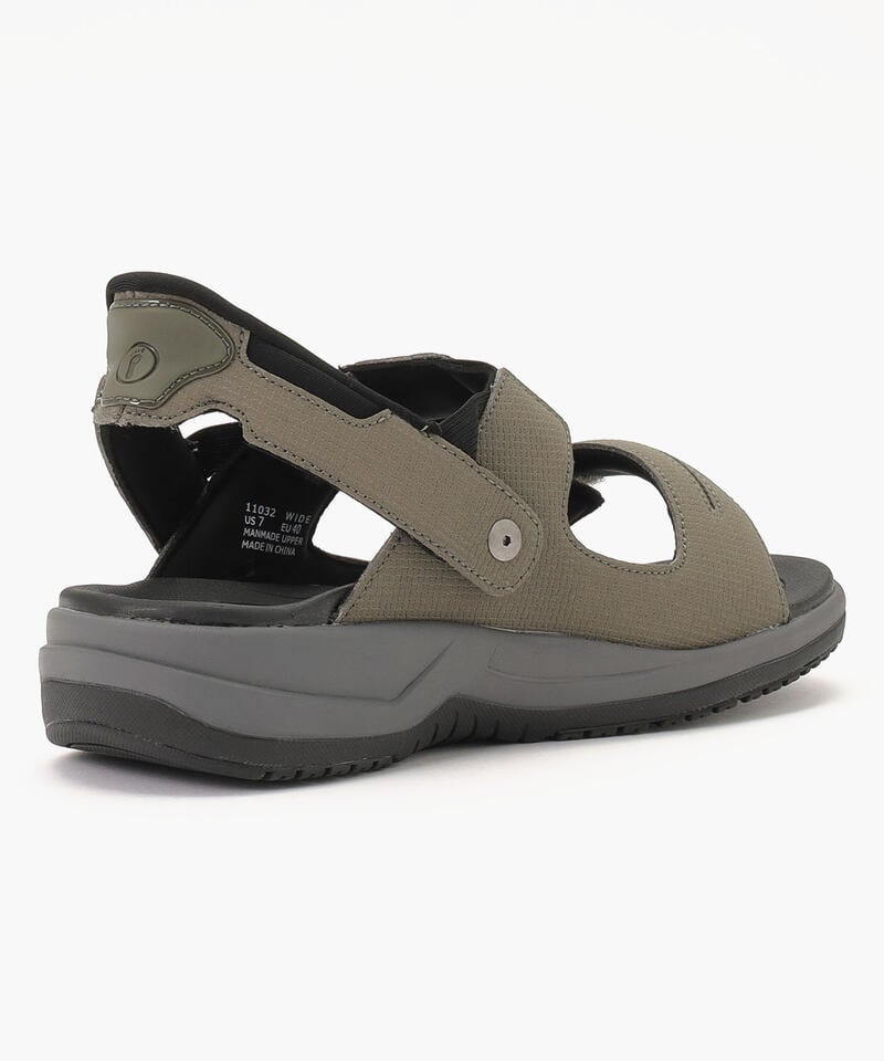【オーソフィート】ネプチューン ワイド/オリーブ マイクロファイバー/サンダル メンズ詳細画像3