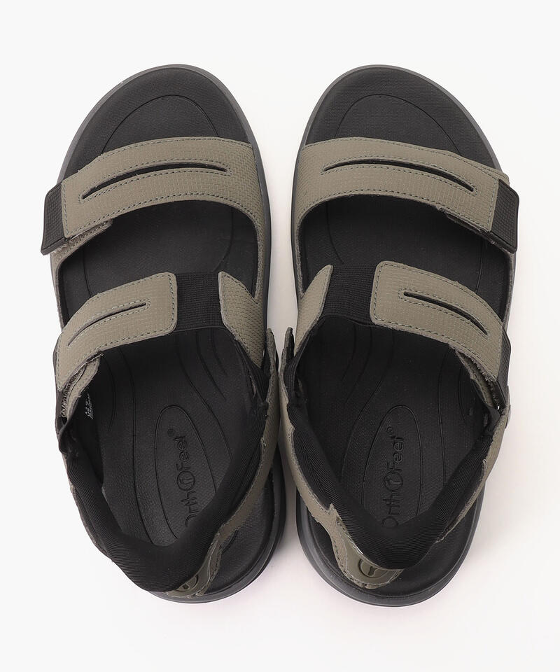 【オーソフィート】ネプチューン ワイド/オリーブ マイクロファイバー/サンダル メンズ詳細画像6