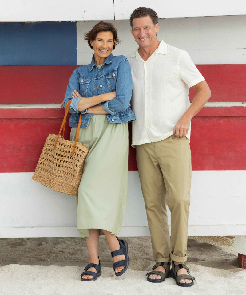 【オーソフィート】ネプチューン ワイド/オリーブ マイクロファイバー/サンダル メンズ詳細画像8