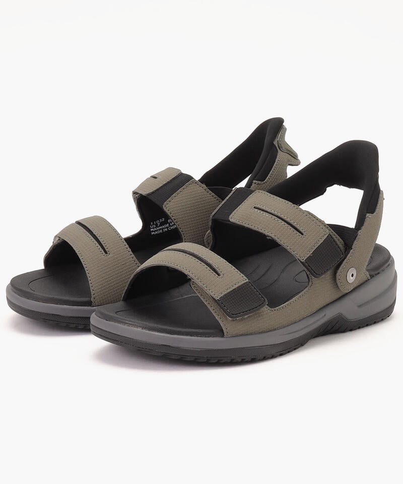 【オーソフィート】ネプチューン ワイド/オリーブ マイクロファイバー/サンダル メンズ