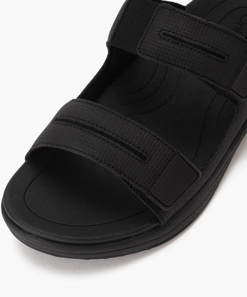 【オーソフィート】ネプチューン ミディアム/ブラック マイクロファイバー/サンダル メンズ詳細画像4