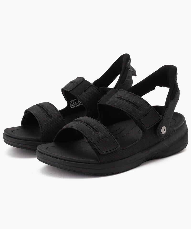 【オーソフィート】ネプチューン ミディアム/ブラック マイクロファイバー/サンダル メンズ