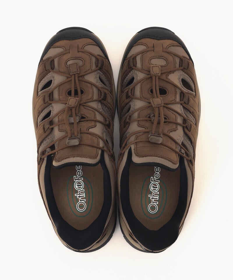 【オーソフィート】サターン ワイド/ブラウン ナチュラルレザー テキスタイル/シューズ メンズ詳細画像6