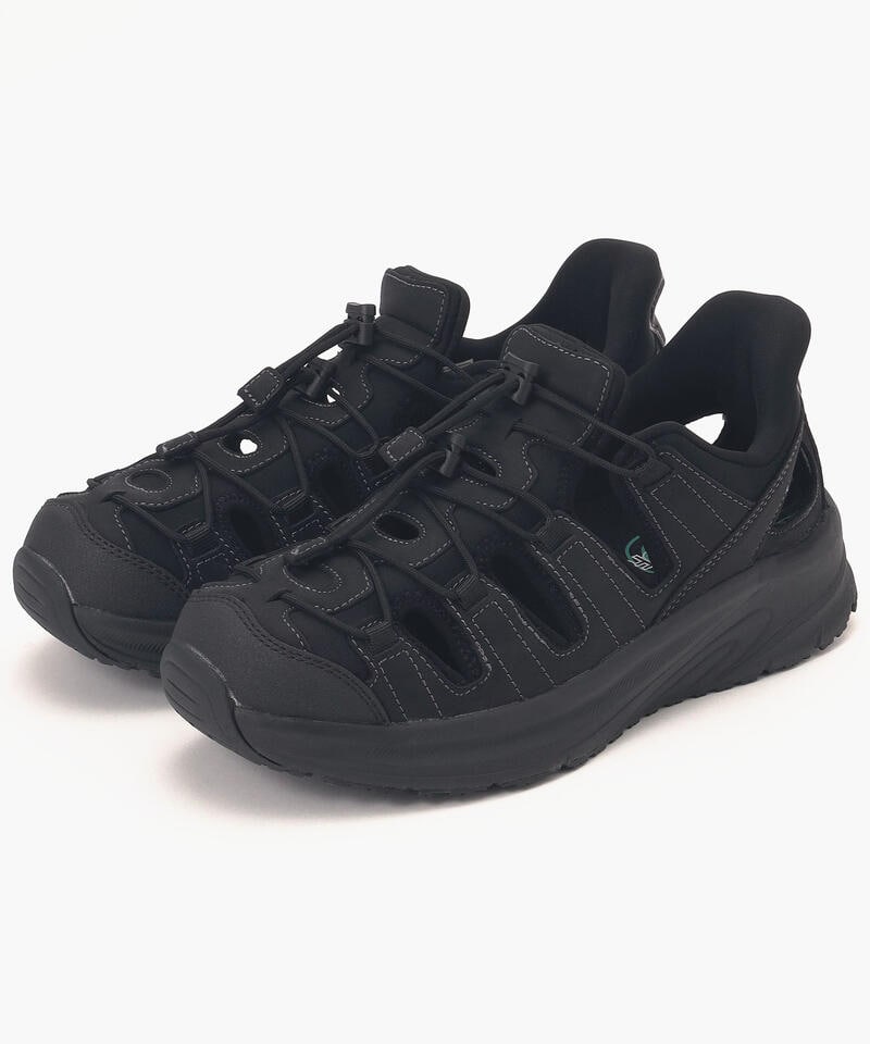 【オーソフィート】サターン ミディアム/ブラック ナチュラルレザー テキスタイル/シューズ メンズ