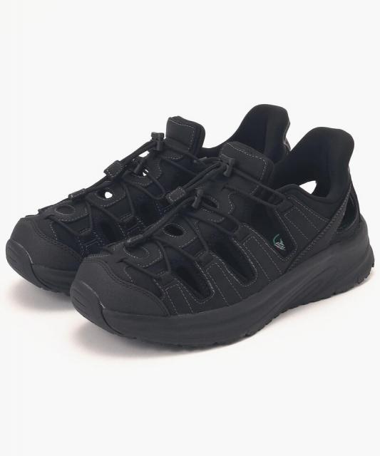 【オーソフィート】サターン ミディアム/ブラック ナチュラルレザー テキスタイル/シューズ メンズ