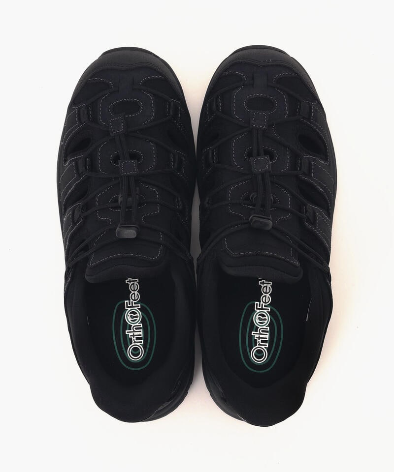 【オーソフィート】サターン ワイド/ブラック ナチュラルレザー テキスタイル/シューズ メンズ詳細画像6