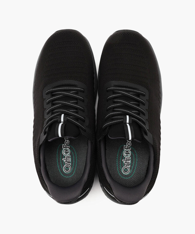 【オーソフィート】ヤリ ワイド/ブラック テキスタイル/シューズ メンズ/Orthofeet詳細画像6