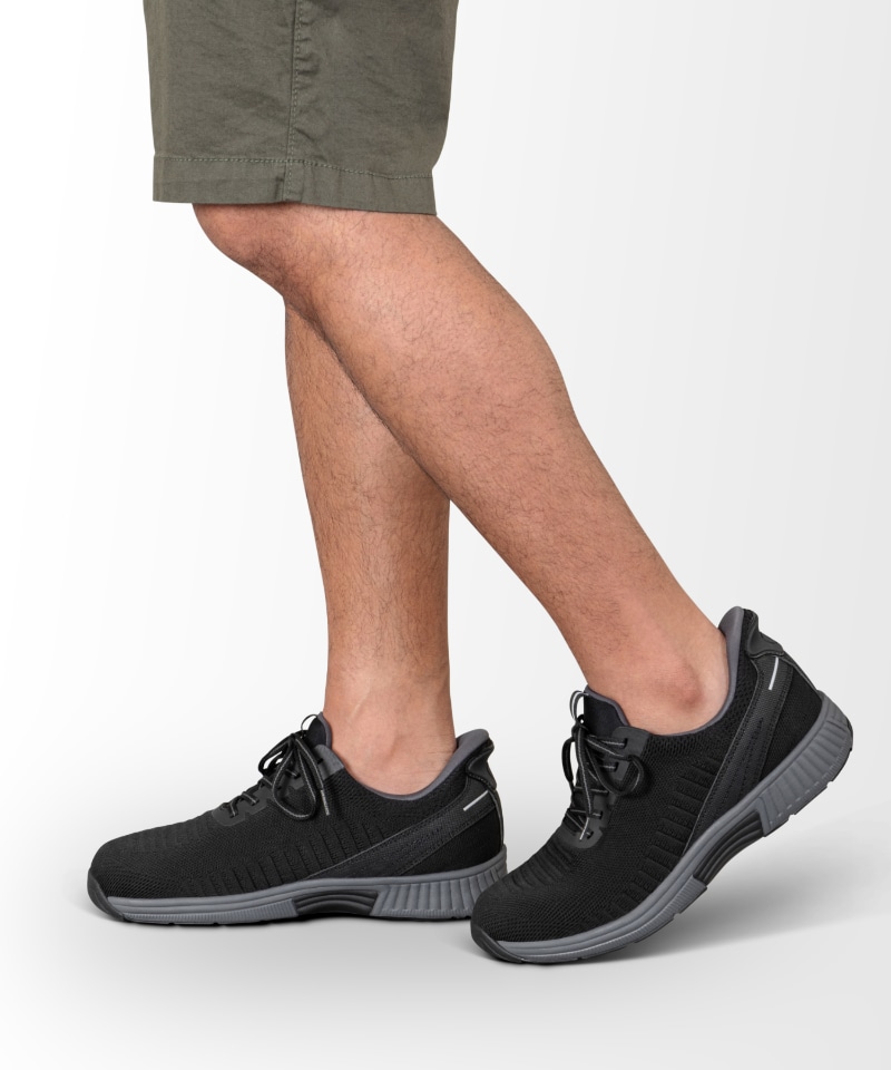 【オーソフィート】ヤリ ワイド/ブラック テキスタイル/シューズ メンズ/Orthofeet詳細画像10