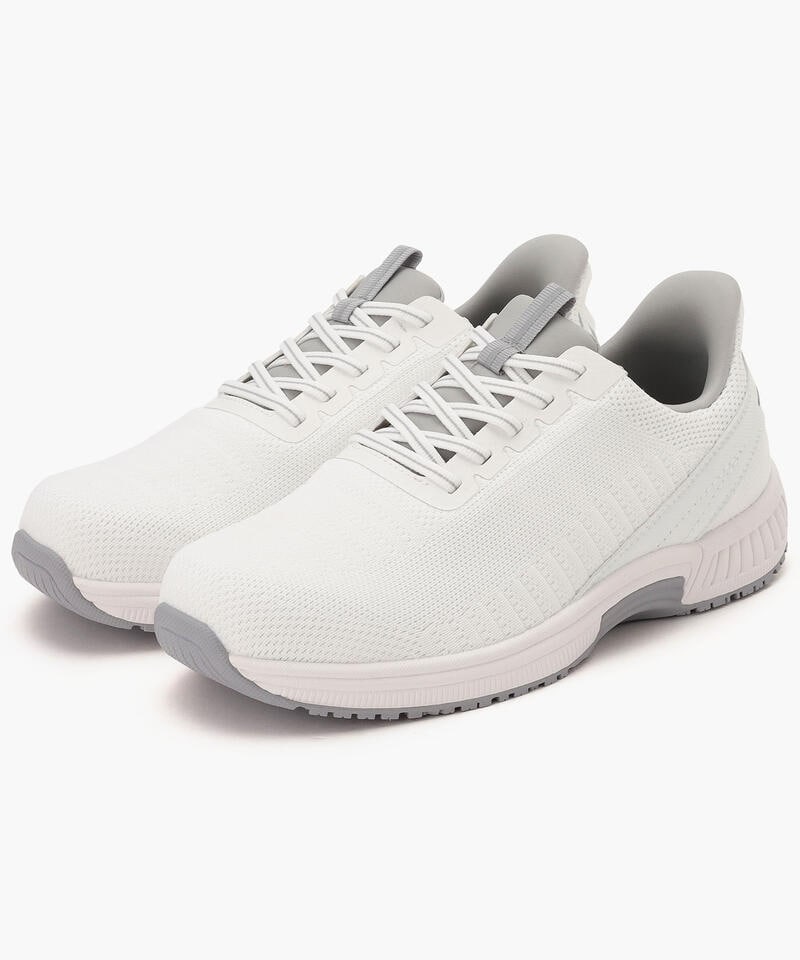 【オーソフィート】ヤリ ワイド/ホワイト テキスタイル/シューズ メンズ/Orthofeet