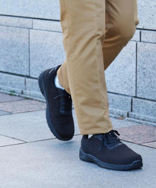 【オーソフィート】ヤリ ミディアム/ブラック テキスタイル/シューズ メンズ/Orthofeet[伝票入]