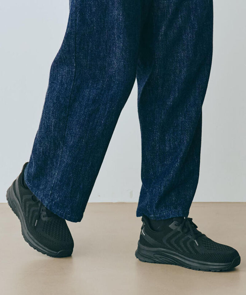 【オーソフィート】ティロス ミディアム/ブラック テキスタイル/シューズ メンズ/Orthofeet