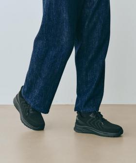 【オーソフィート】ティロス ミディアム/ブラック テキスタイル/シューズ メンズ/Orthofeet