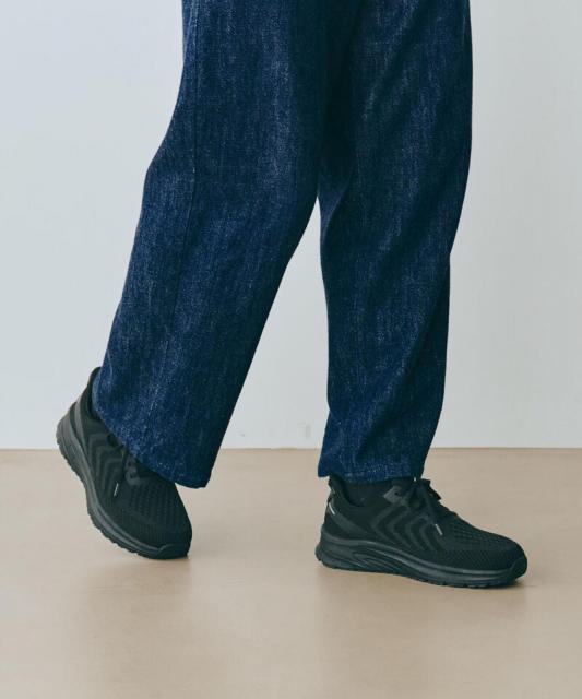 【オーソフィート】ティロス ミディアム/ブラック テキスタイル/シューズ メンズ/Orthofeet[伝票入]