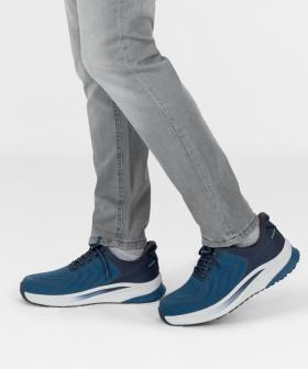 【オーソフィート】ティロス ミディアム/ブルー テキスタイル/シューズ メンズ/Orthofeet