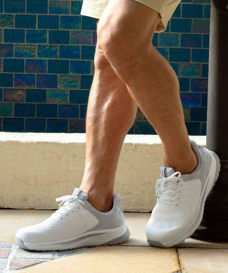 【オーソフィート】ティロス ワイド/ホワイト テキスタイル/シューズ メンズ/Orthofeet