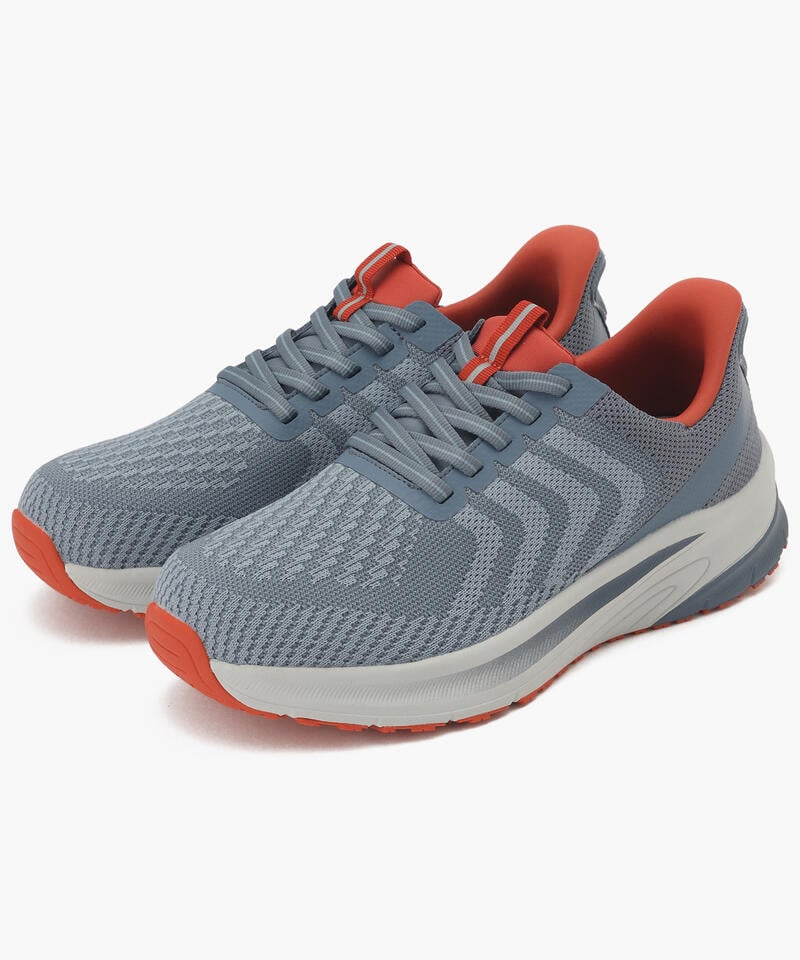 【オーソフィート】ティロス ミディアム/スレートブルー オレンジ テキスタイル/シューズ メンズ詳細画像7