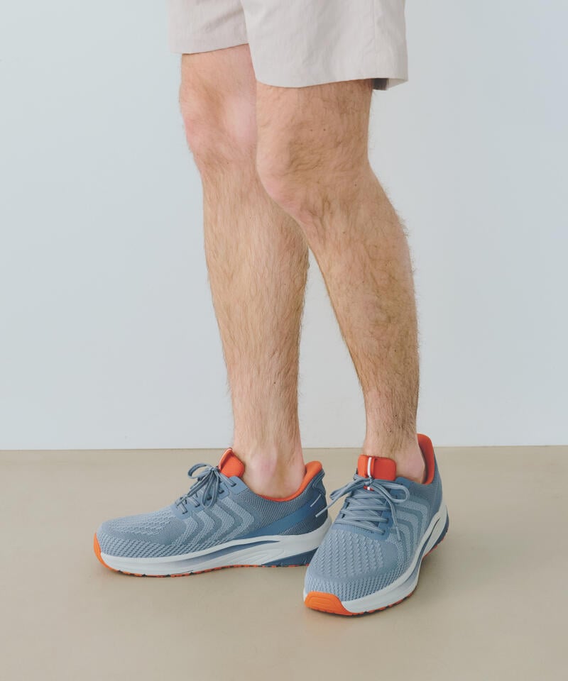 【オーソフィート】ティロス ワイド/スレートブルー オレンジ テキスタイル/シューズ メンズ[伝票入]詳細画像9
