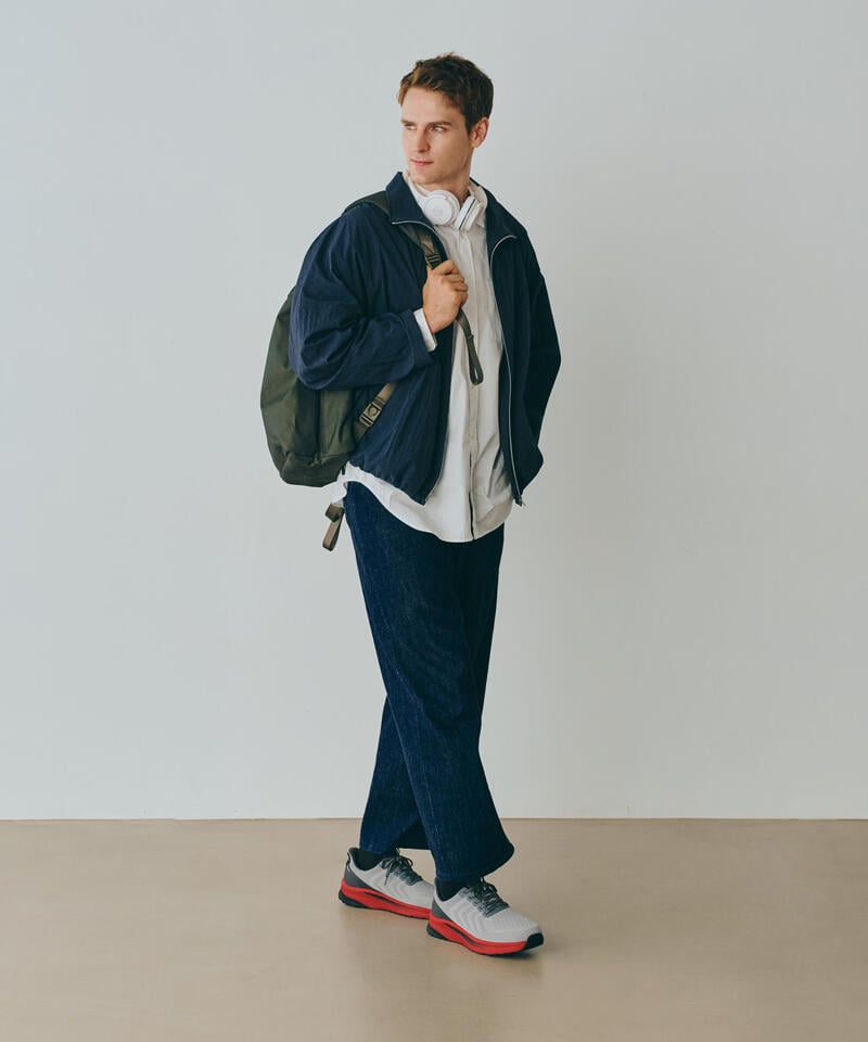 【オーソフィート】ティロス ミディアム/グレー レッド テキスタイル/シューズ メンズ詳細画像12