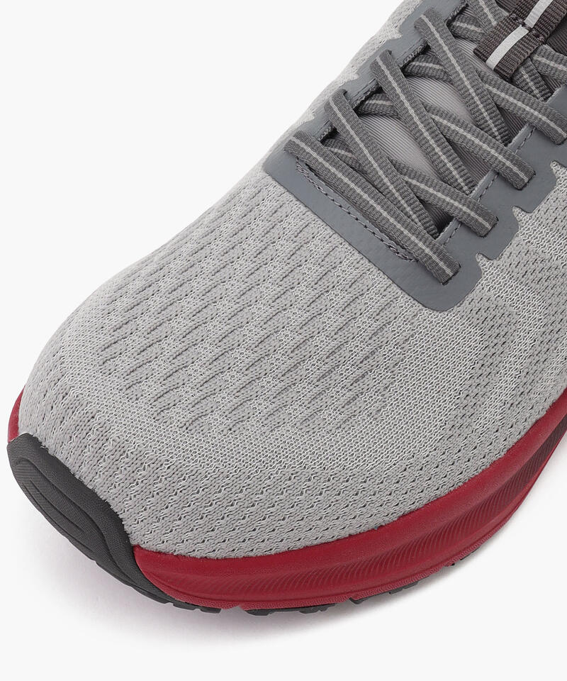 【オーソフィート】ティロス ワイド/グレー レッド テキスタイル/シューズ メンズ詳細画像4