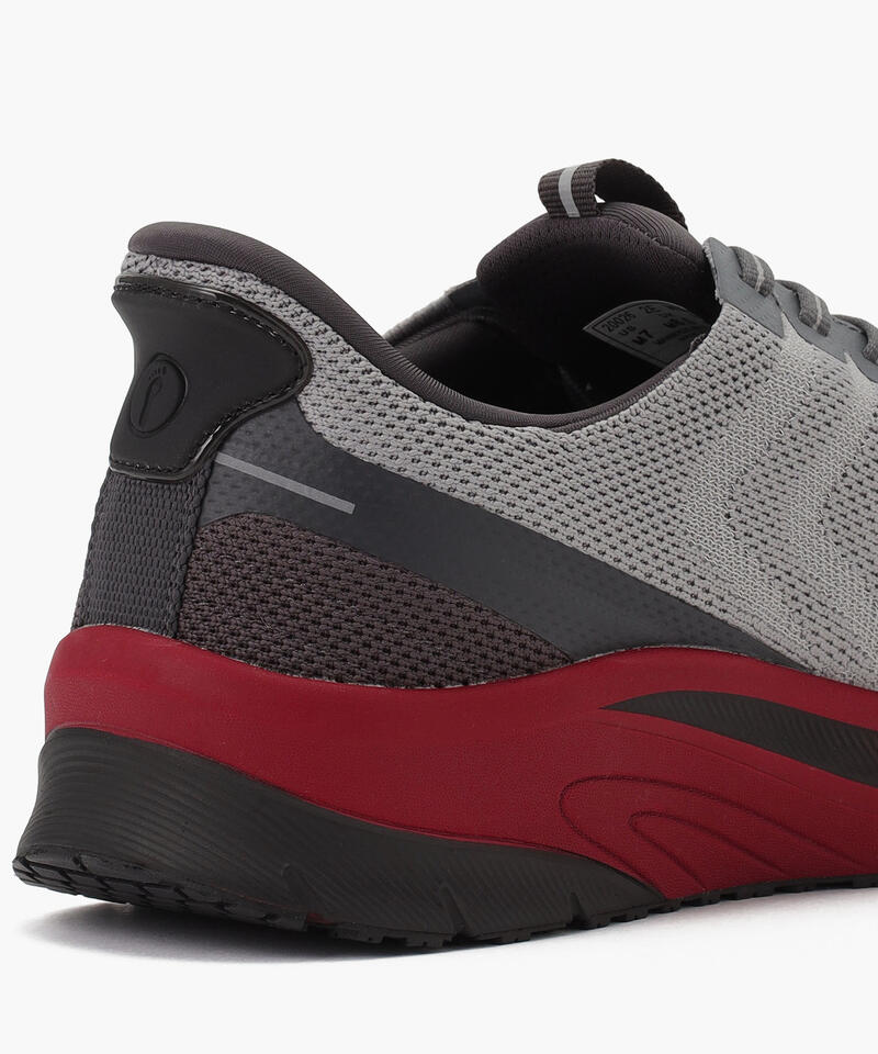 【オーソフィート】ティロス ワイド/グレー レッド テキスタイル/シューズ メンズ詳細画像5