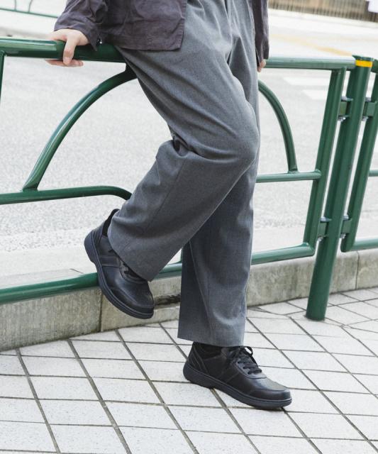 【オーソフィート】ピエール ワイド/ブラック ナチュラルレザー/シューズ メンズ/Orthofeet