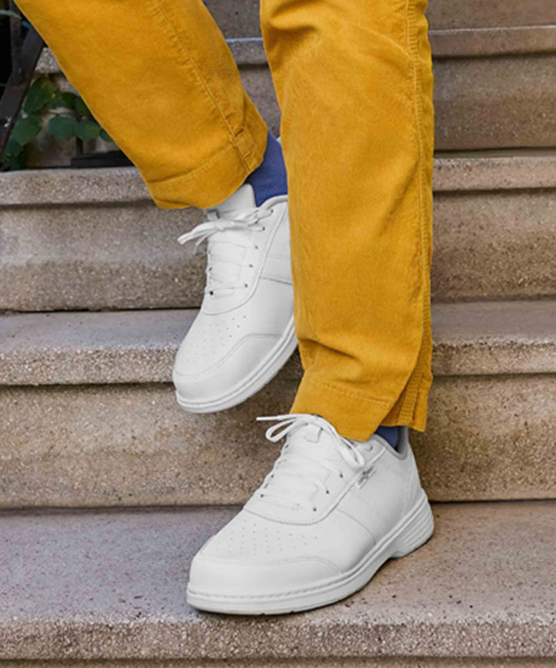 【オーソフィート】ピエール ワイド/ホワイト ナチュラルレザー/シューズ メンズ/Orthofeet