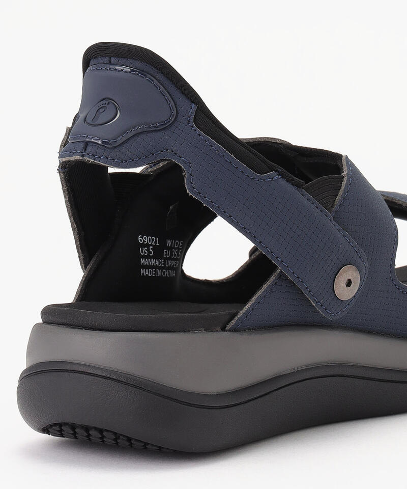 【オーソフィート】カリプソ ワイド/ブルー マイクロファイバー/サンダル レディース[伝票入]詳細画像5