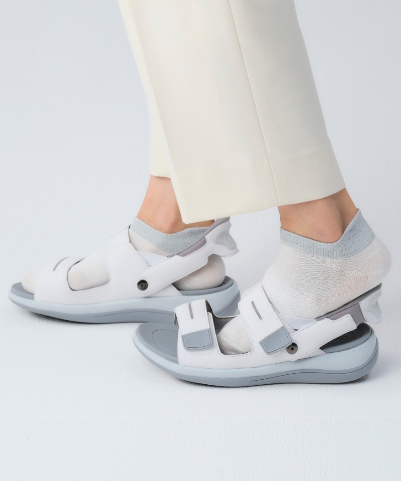 【オーソフィート】カリプソ ミディアム/ホワイト マイクロファイバー/サンダル レディース詳細画像7