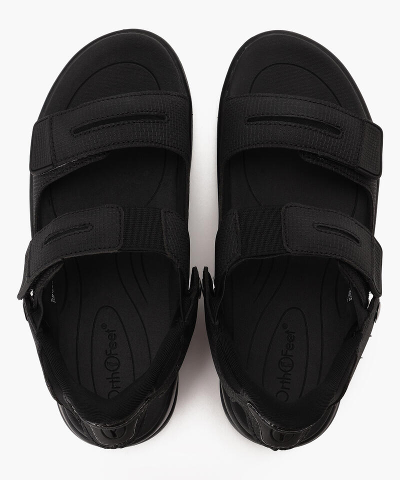 【オーソフィート】カリプソ ミディアム/ブラック マイクロファイバー/サンダル レディース詳細画像6