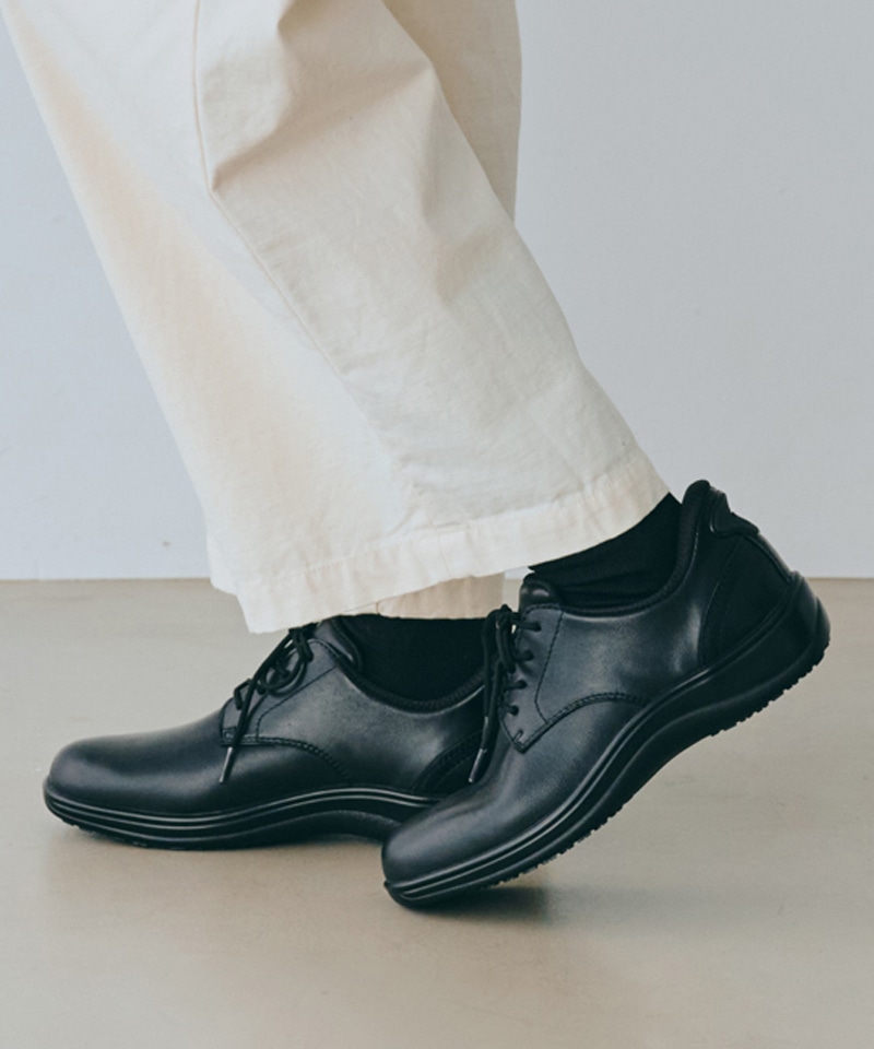 【オーソフィート】クローデット ワイド/ブラック ナチュラルレザー/シューズ レディース