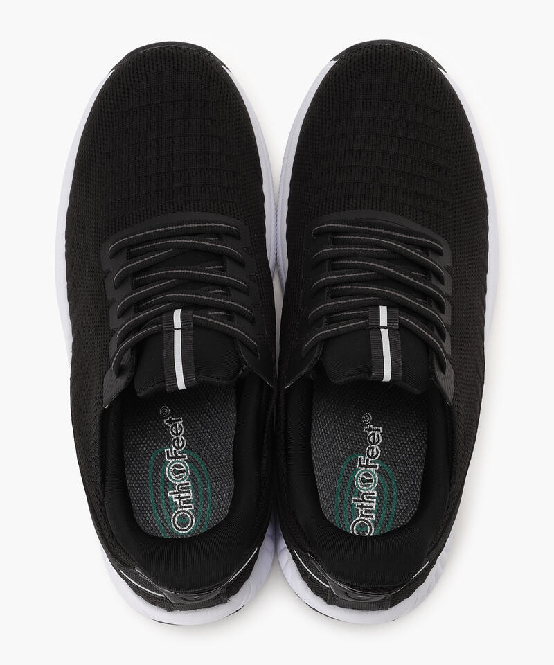 【オーソフィート】キタ ミディアム/ブラック ホワイト テキスタイル/シューズ レディース詳細画像6