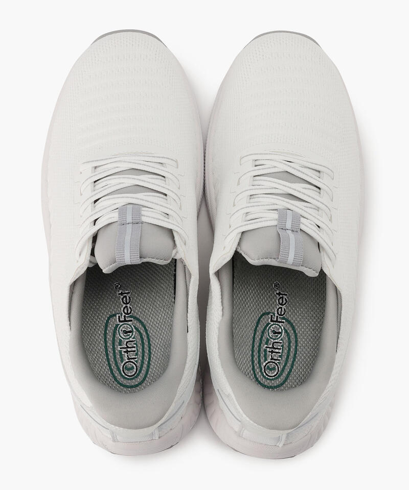 【オーソフィート】キタ ミディアム/ホワイト テキスタイル/シューズ レディース/Orthofeet詳細画像6