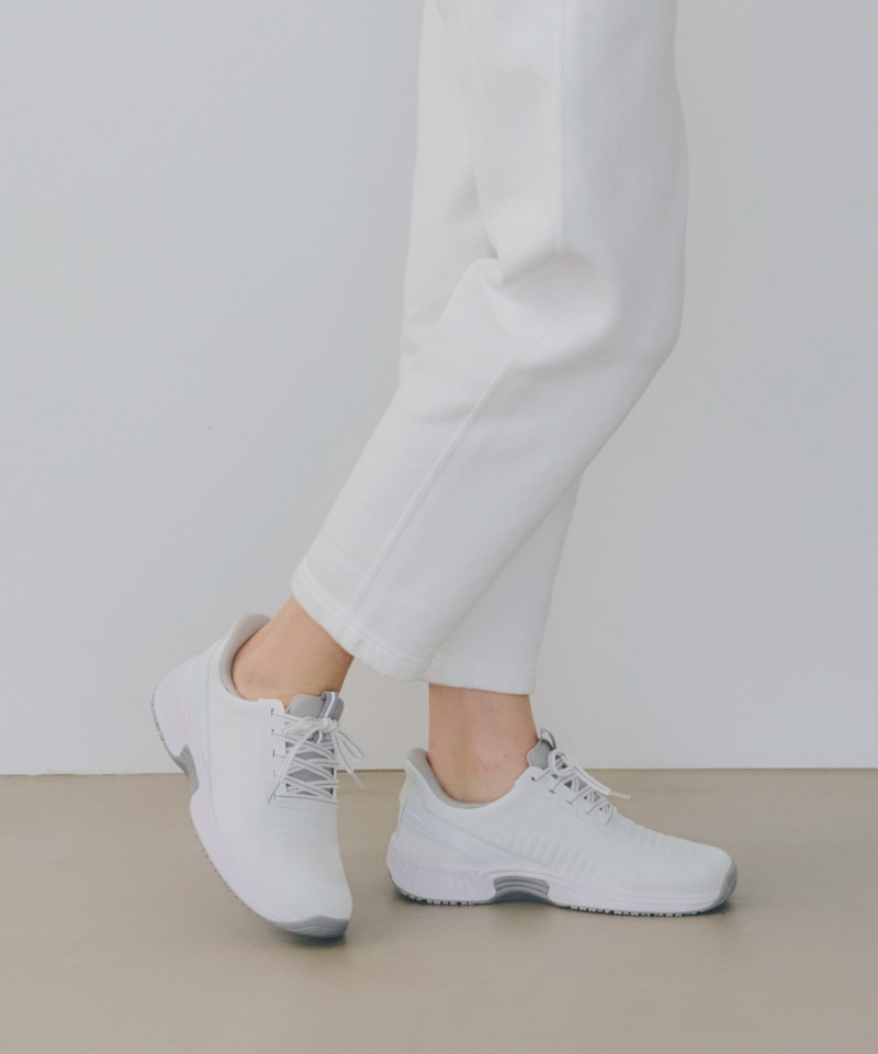 【オーソフィート】キタ ミディアム/ホワイト テキスタイル/シューズ レディース/Orthofeet