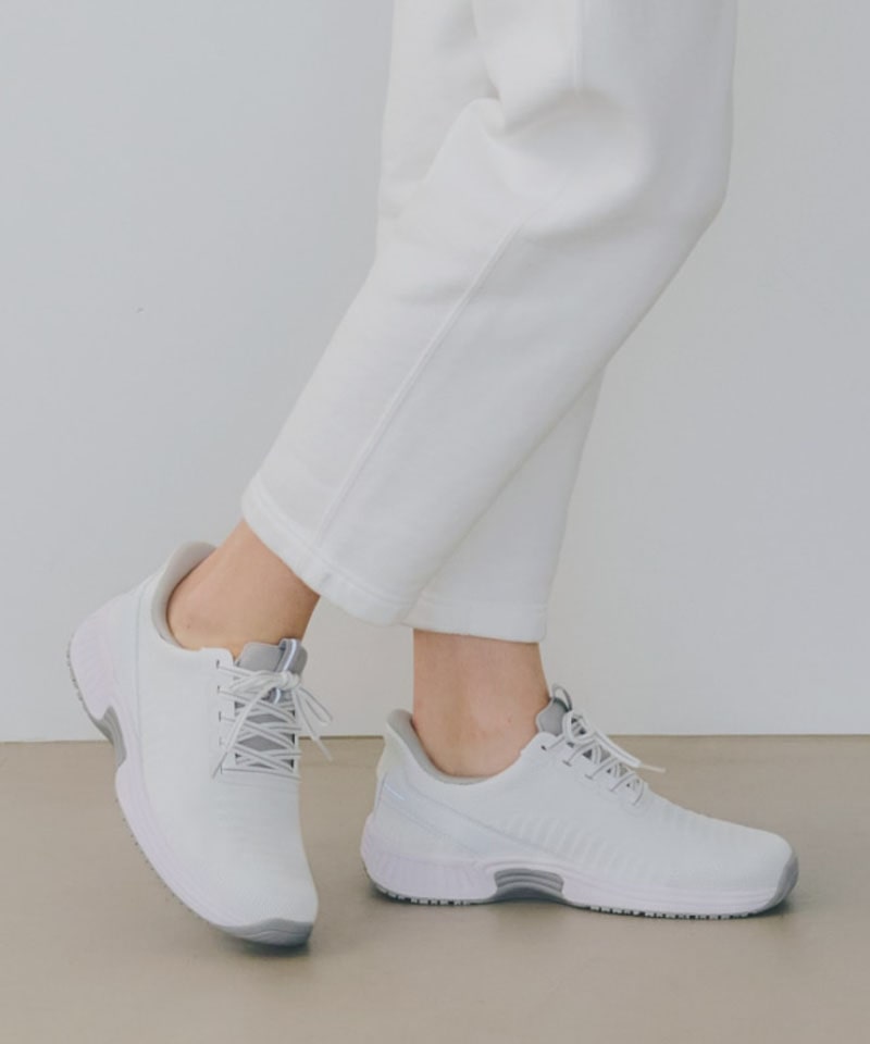 【オーソフィート】キタ ミディアム/ホワイト テキスタイル/シューズ レディース/Orthofeet