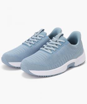 【オーソフィート】キタ ワイド/ブルー テキスタイル/シューズ レディース