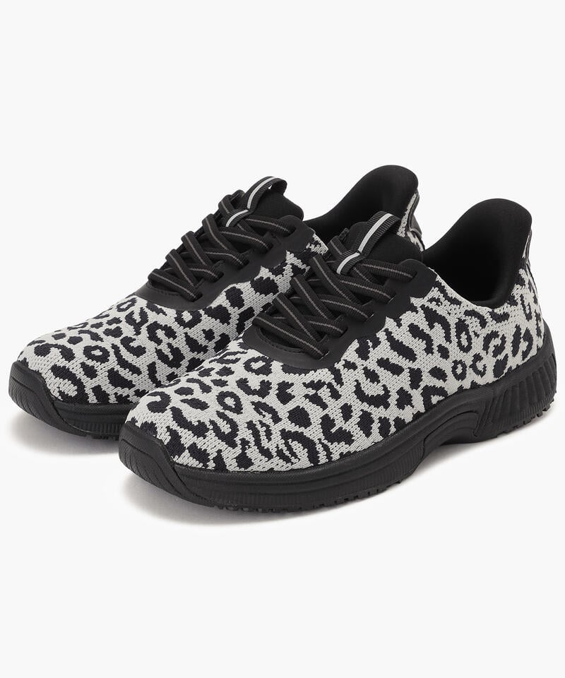 【オーソフィート】キタ ワイド/スノーレオパード テキスタイル/シューズ レディース