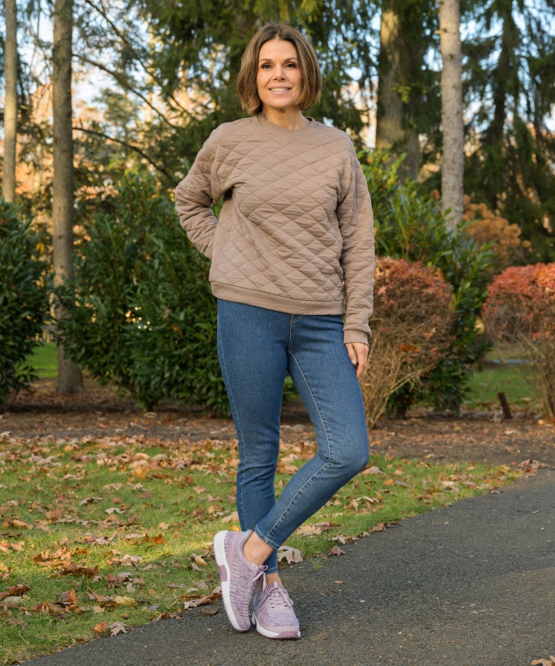 【オーソフィート】キタ ワイド/ローズ テキスタイル/シューズ レディース/Orthofeet詳細画像13