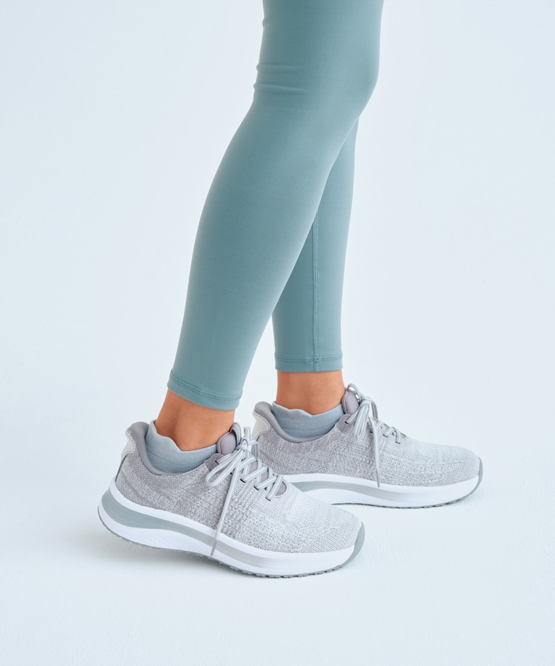 【オーソフィート】ニラ ワイド/ライトグレー テキスタイル/シューズ レディース/Orthofeet