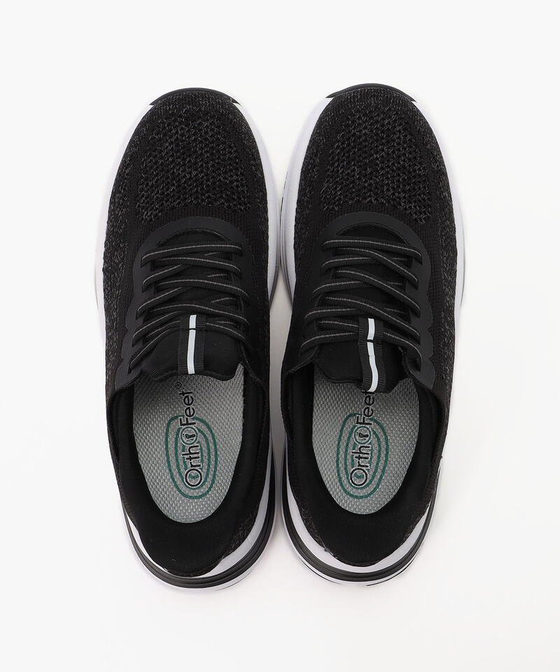 【オーソフィート】ニラ ミディアム/ブラック テキスタイル/シューズ レディース/Orthofeet NIRA詳細画像6