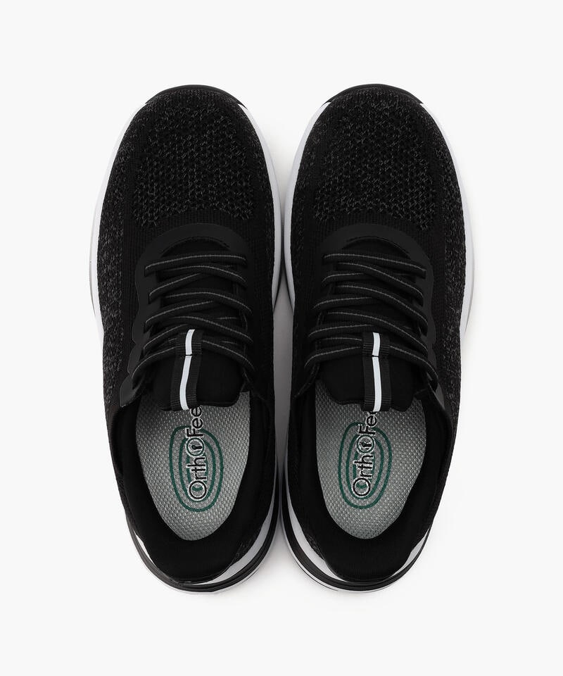 【オーソフィート】ニラ ワイド/ブラック テキスタイル/シューズ レディース/Orthofeet詳細画像6