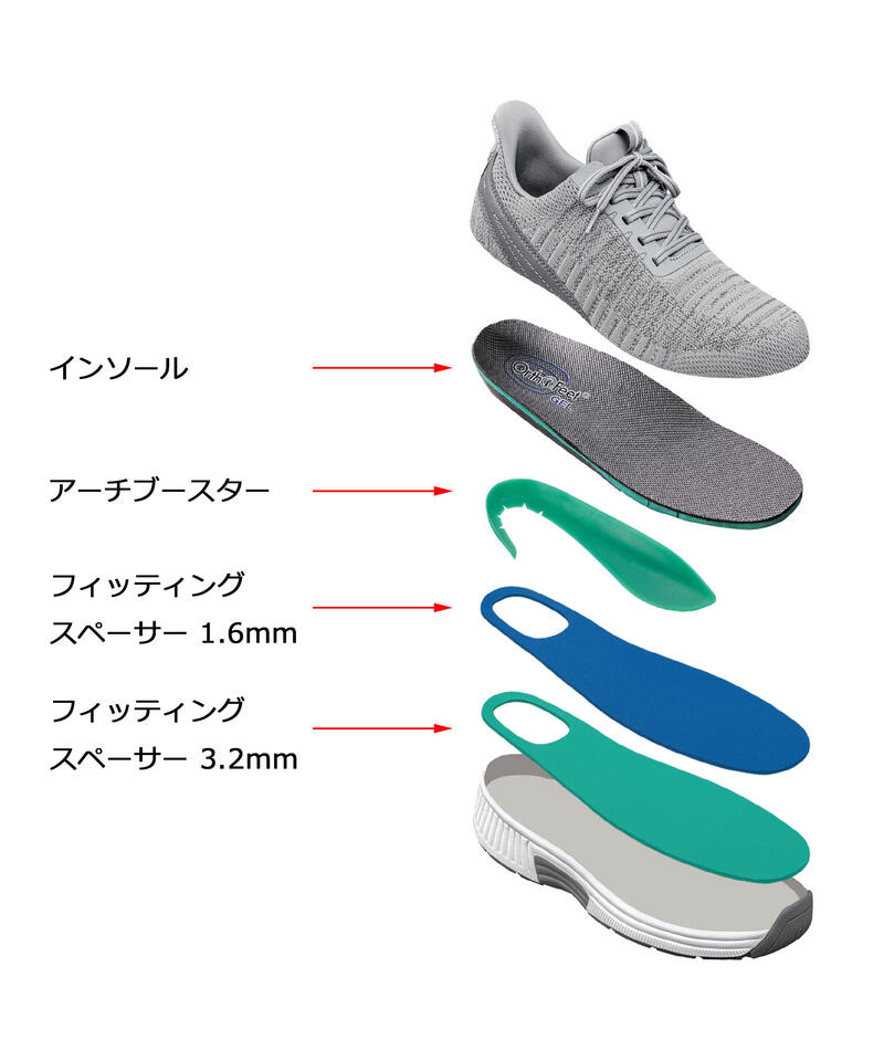 【オーソフィート】ニラ ミディアム/ブロンド テキスタイル/シューズ レディース/Orthofeet詳細画像9