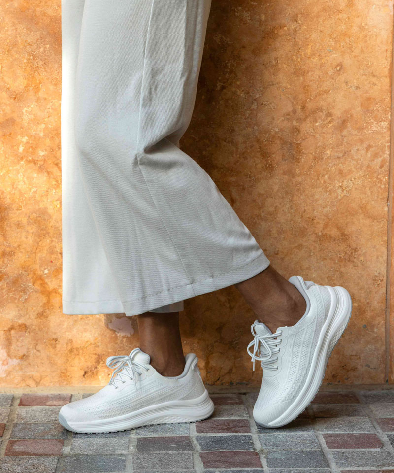 【オーソフィート】ニラ ミディアム/ホワイト テキスタイル/シューズ レディース/Orthofeet[伝票入]詳細画像11