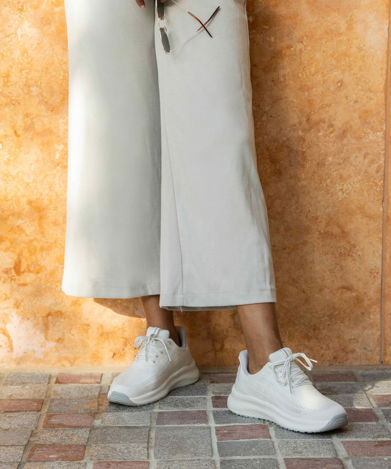 【オーソフィート】ニラ ミディアム/ホワイト テキスタイル/シューズ レディース/Orthofeet詳細画像12