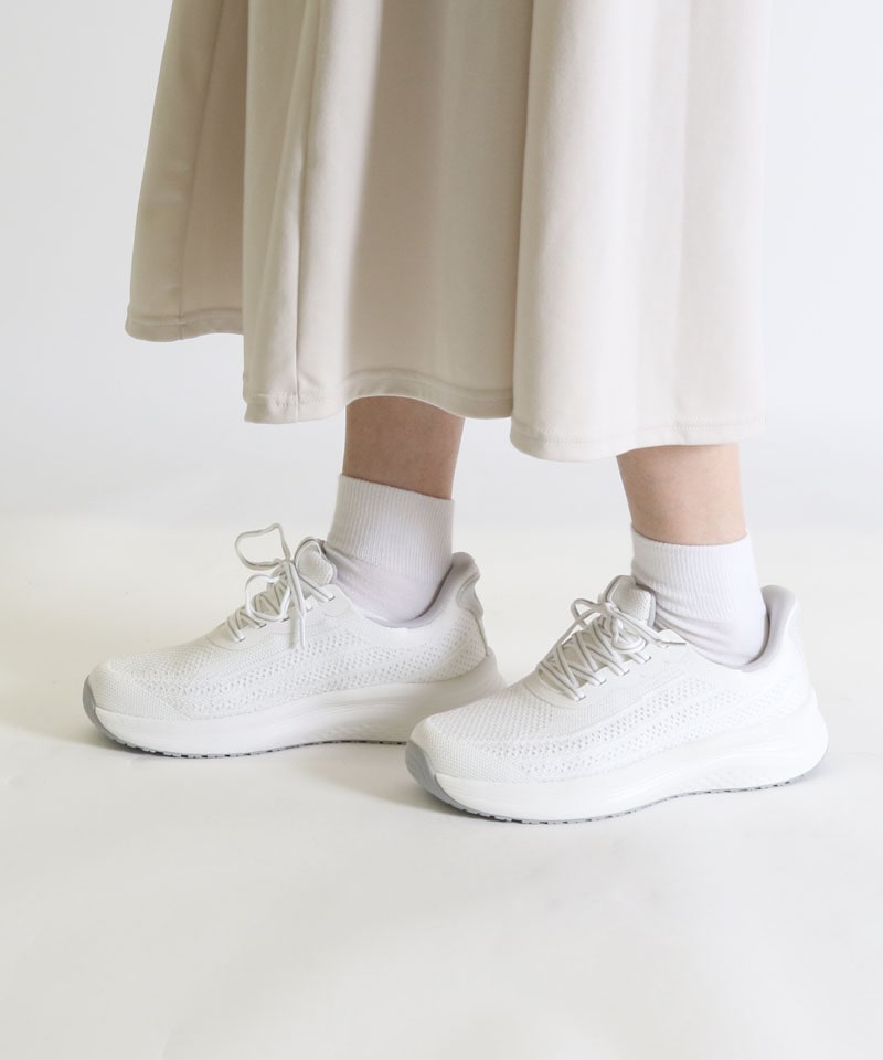 【オーソフィート】ニラ ワイド/ホワイト テキスタイル/シューズ レディース/Orthofeet[伝票入]詳細画像10