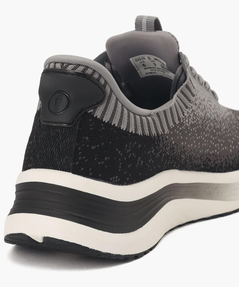 【オーソフィート】ニラ ミディアム/ブラック グレーマルチ テキスタイル/シューズ レディース詳細画像5