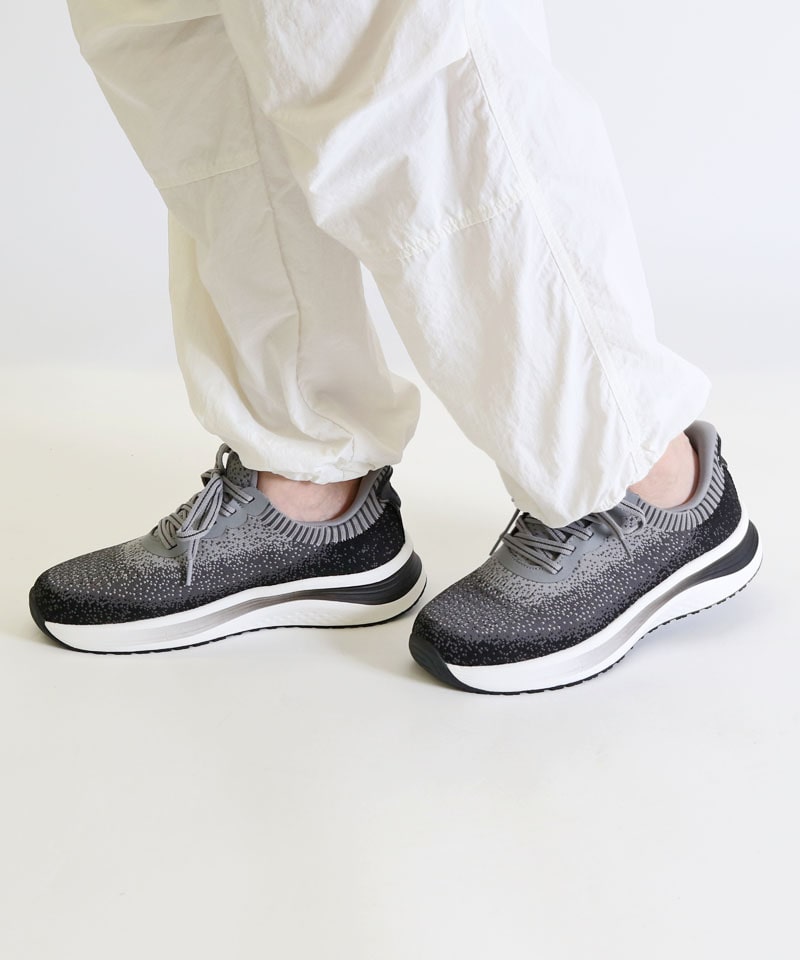 【オーソフィート】ニラ ミディアム/ブラック グレーマルチ テキスタイル/シューズ レディース詳細画像10