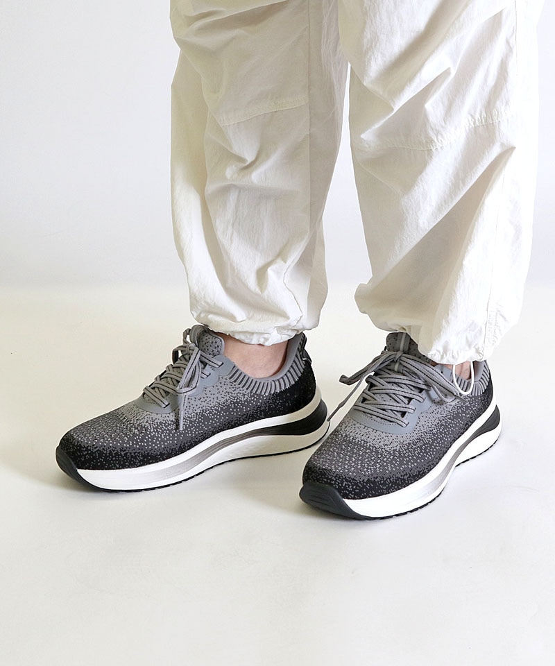 【オーソフィート】ニラ ミディアム/ブラック グレーマルチ テキスタイル/シューズ レディース